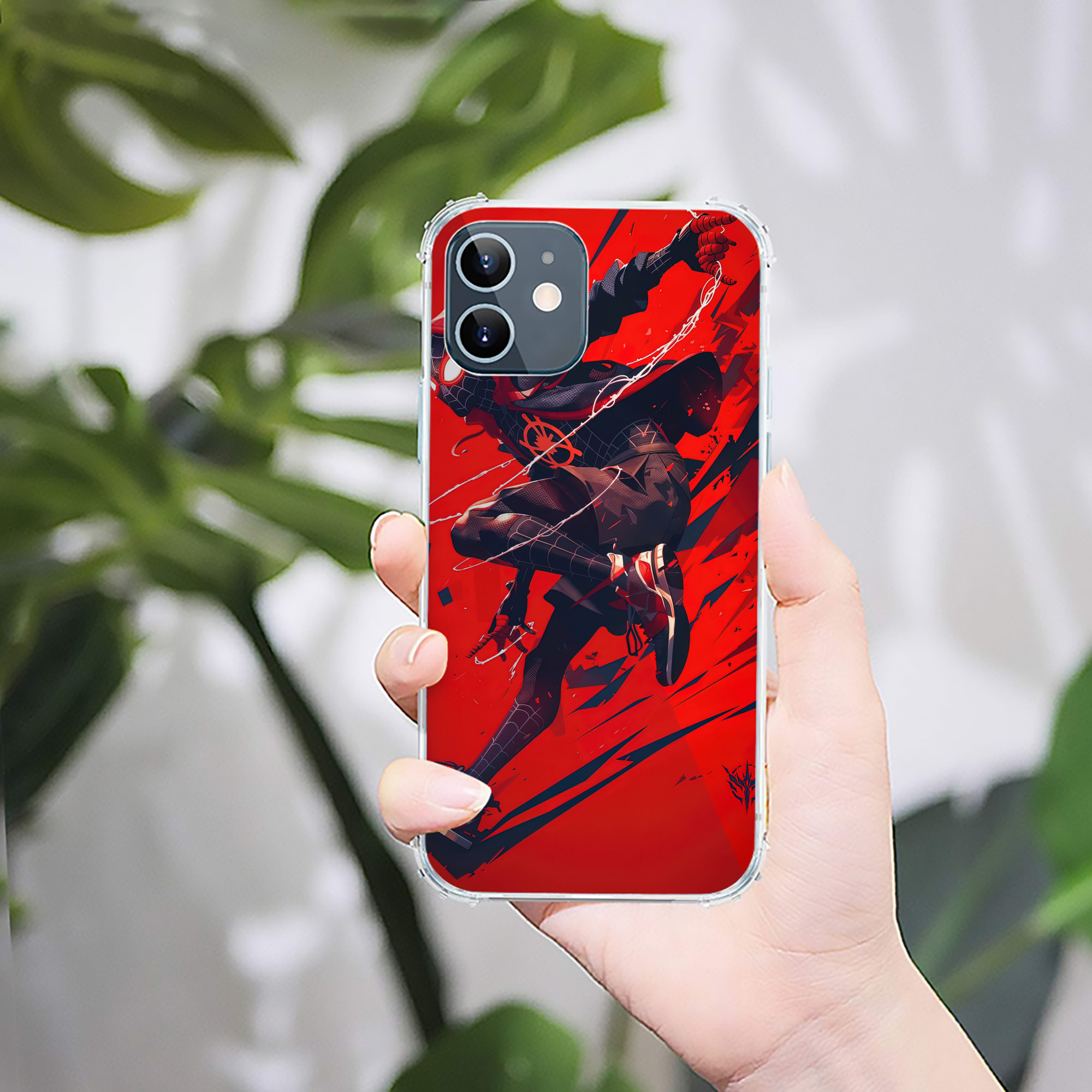 （画像用） Spider Man スパイダーマン 【iPhone 12シリーズ対応】透明スマホケース（クリアソフトケース）